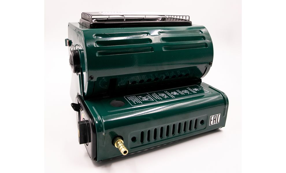 Туристичний газовий обігрівач-плитка Tramp UTRG-036 з перехідником для побутових балонів, зображення 2