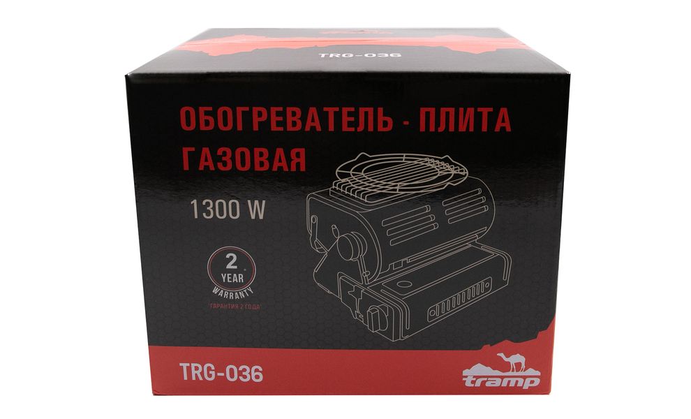 Туристичний газовий обігрівач-плитка Tramp UTRG-036 з перехідником для побутових балонів, зображення 11