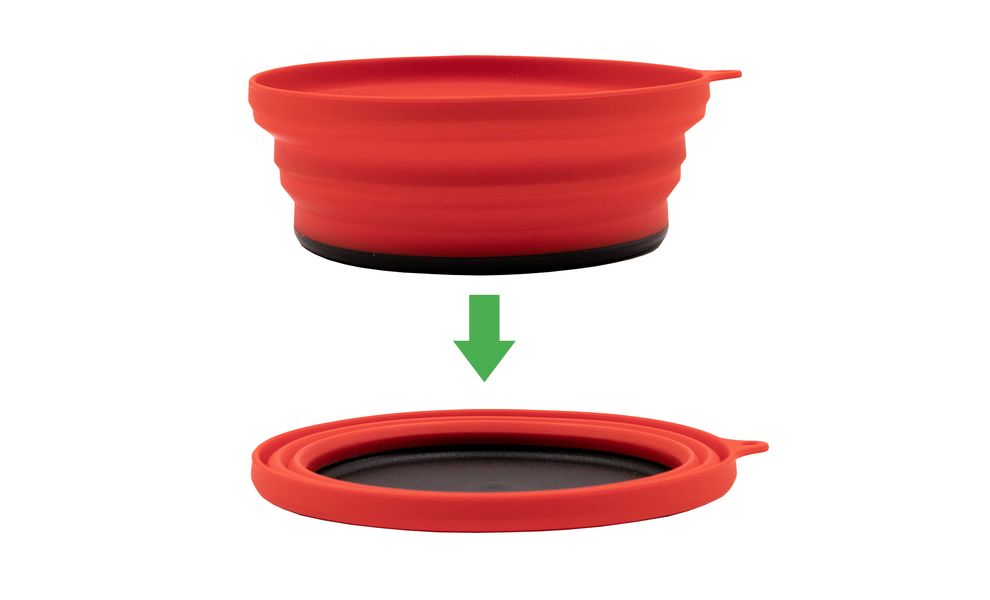 Складна туристична миска Tramp UTRC-123 (Terracotta) на 550 мл, харчовий силікон, Об'єм: 550, Колір виробника: Terracotta, зображення 5