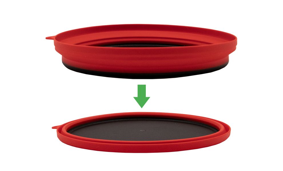 Складна туристична тарілка Tramp TRC-124 (Terracotta), харчовий силікон, Об'єм: 1070, Колір виробника: Terracotta, зображення 2