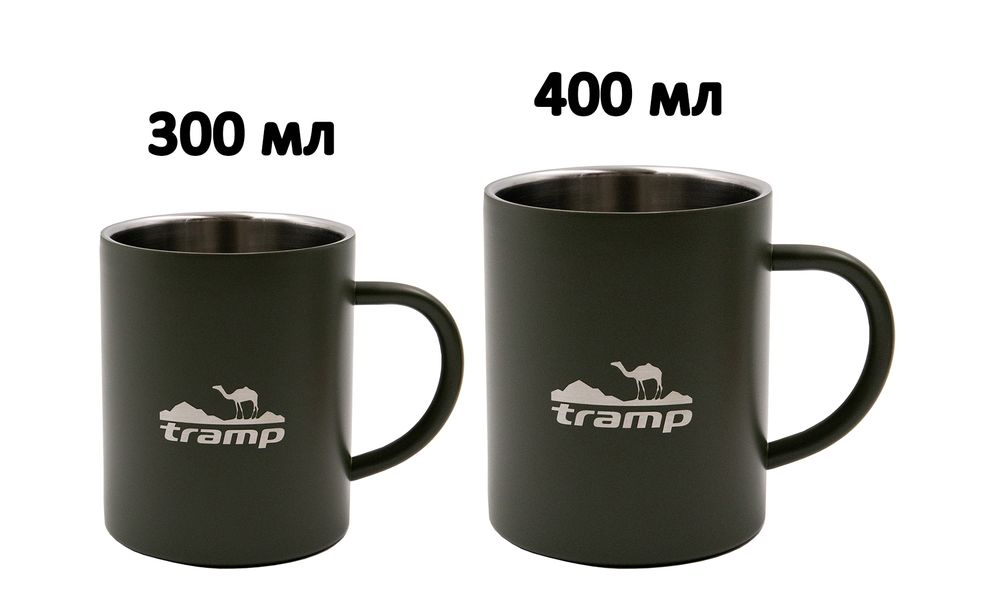 Туристична термочашка Tramp UTRC-010 (Olive) на 400 мл, нержавіюча сталь, Об'єм: 400, Колір: Olive, зображення 2