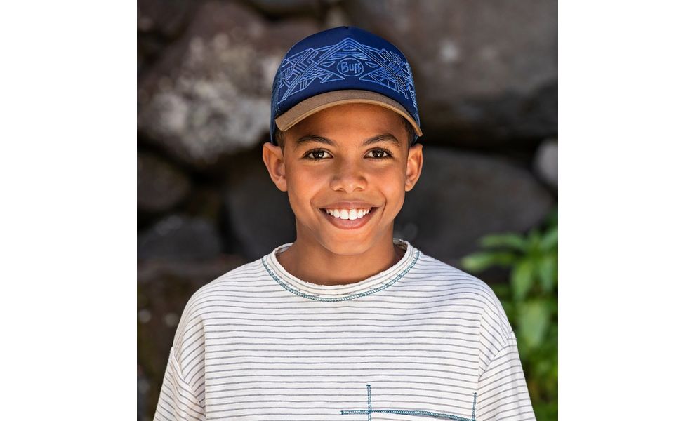 Кепка дитяча BUFF® Kids Trucker (Kasai Night Blue), Колір виробника: Kasai Night Blue, зображення 4