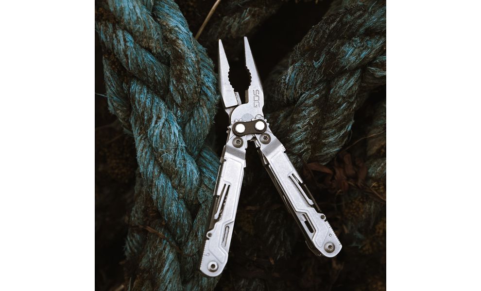 Мультитул SOG PowerPint (Bead Blast) - 19 функцій, Колір рукоятки: Metal, Колір інструментів: Metal, зображення 11