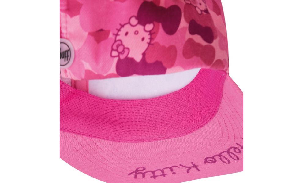 Кепка дитяча BUFF® Kids Hello Kitty 5 Panel (Camo Pink), Колір виробника: Camo Pink, зображення 3
