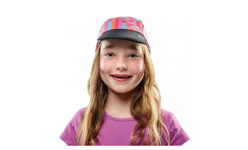 Кепка дитяча BUFF® Kids Cap (Icy Pink Multi), Колір виробника: Icy Pink Multi, зображення 2