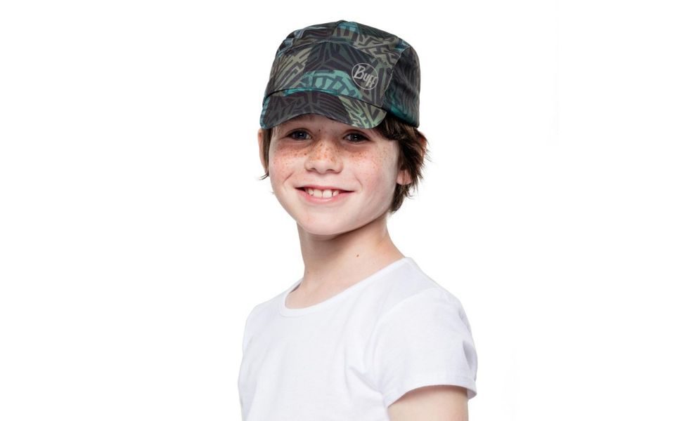 Кепка дитяча BUFF® Kids Pack Mini (Stony Green), Колір виробника: Stony Green, зображення 4