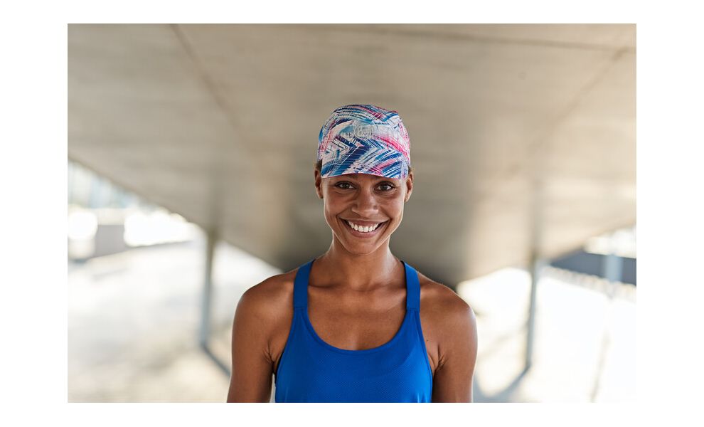 Кепка BUFF® Pack Run (R-Wira Multi), Колір виробника: R-Wira Multi, Тип розміру: S/M, зображення 4