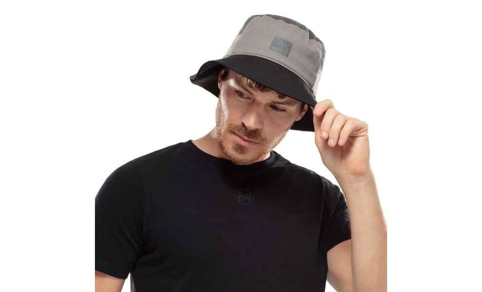 Панама BUFF® Sun Bucket (Hak Grey), Колір виробника: Hak Grey, Тип розміру: L/XL, зображення 3
