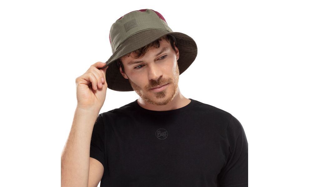 Панама BUFF® Sun Bucket (Hak Khaki), Колір виробника: Hak Khaki, Тип розміру: S/M, зображення 4