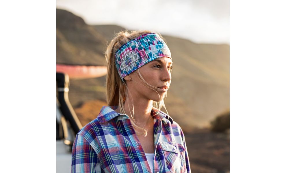Пов'язка на голову BUFF® CoolNet UV+ (Dogun Multi), Колір: Dogun Multi, зображення 2