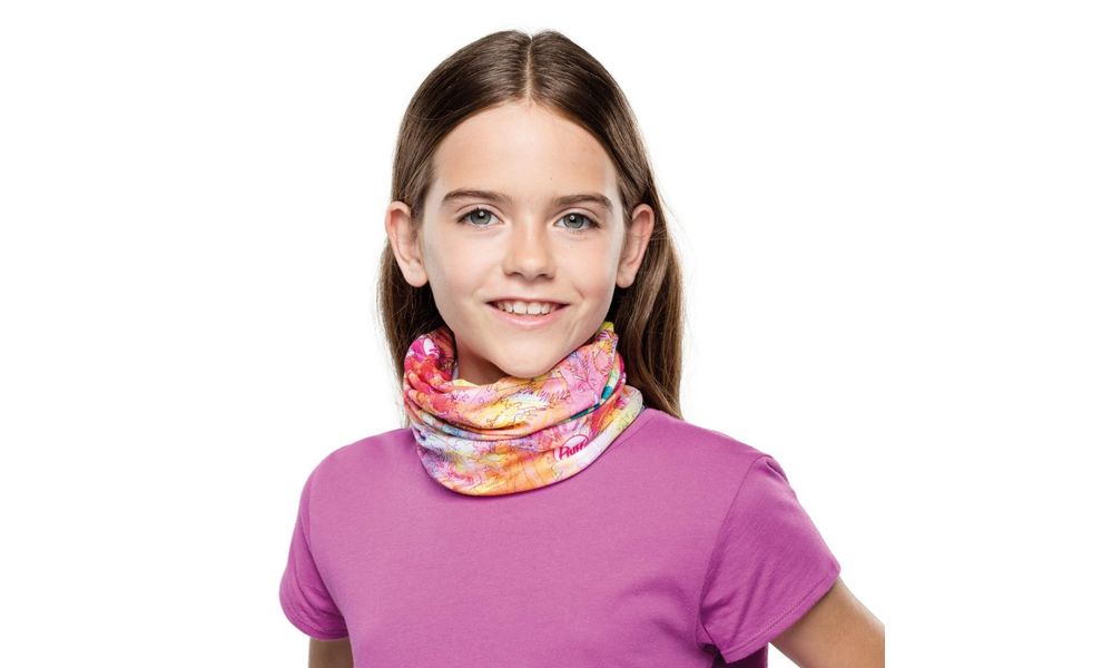 Мультишарф дитячий BUFF® Kids CoolNet UV+ (Fireworks Multi), Колір виробника: Fireworks Multi, зображення 2