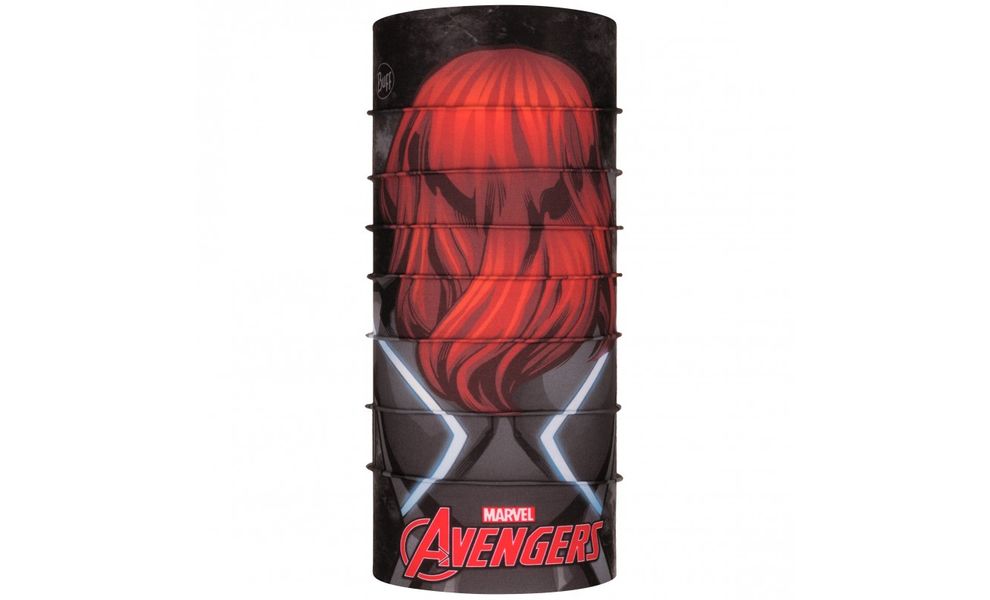 Мультишарф дитячий BUFF® Kids Superheroes Original (Black Widow Black), Колір виробника: Black Widow Black, зображення 2