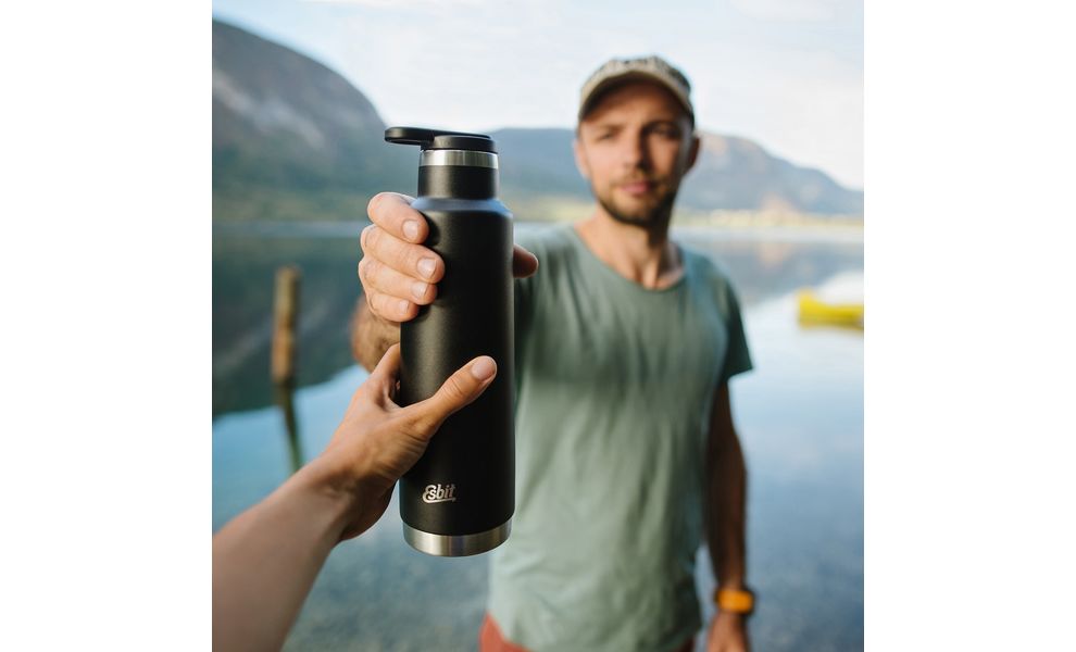 Термопляшка Esbit IB550PC Pictor Insulated Bottle Standard Mouth (Black), 550 мл, Об'єм: 550, Колір виробника: Black, зображення 4