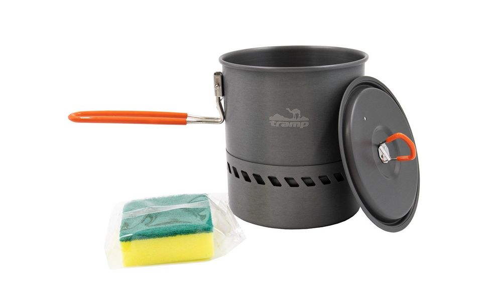 Туристична каструля з теплообмінником Tramp UTRC-118 на 1,5 л, анодований алюміній, Об'єм: 1,5, зображення 3