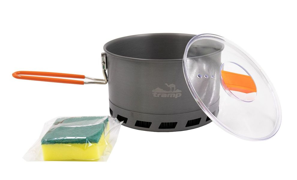 Туристична каструля з теплообмінником Tramp UTRC-119 на 2,2 л, анодований алюміній, Об'єм: 2,2, зображення 4