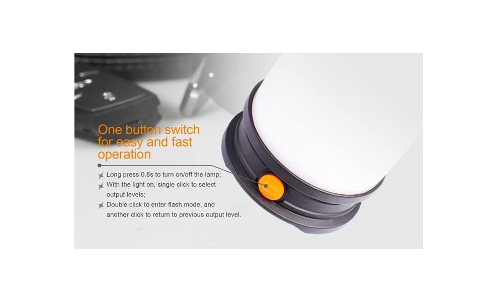 Кемпінговий ліхтар з акумулятором та функцією павербанк Fenix CL30R: Micro USB, Колір корпусу: Black, зображення 5