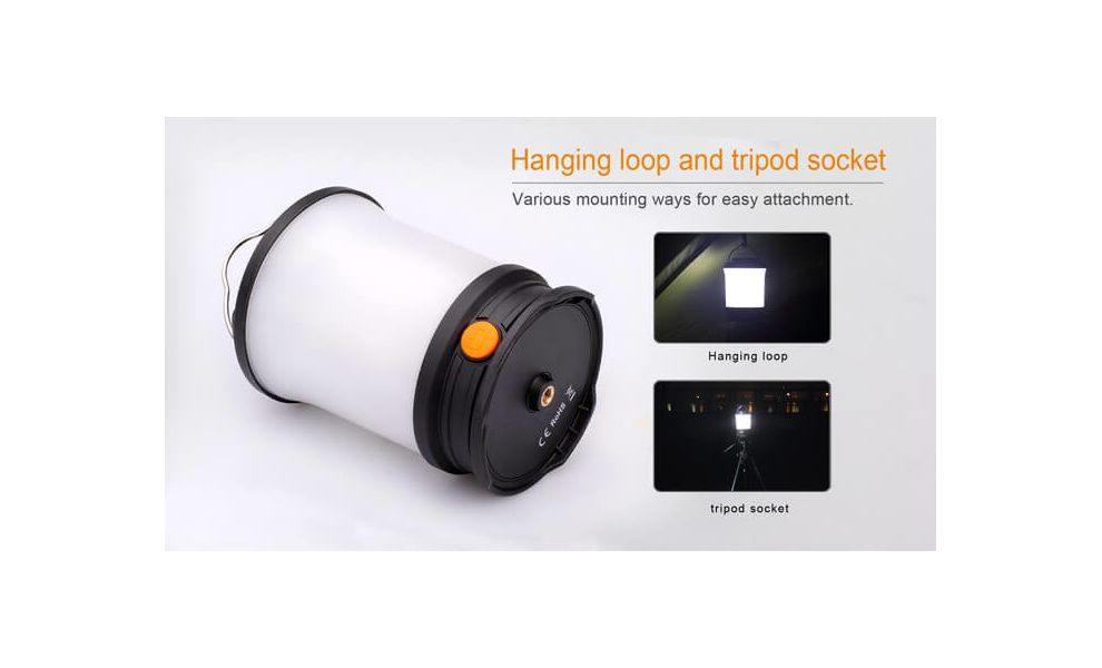 Кемпінговий ліхтар з акумулятором та функцією павербанк Fenix CL30R: Micro USB, Колір корпусу: Black, зображення 11