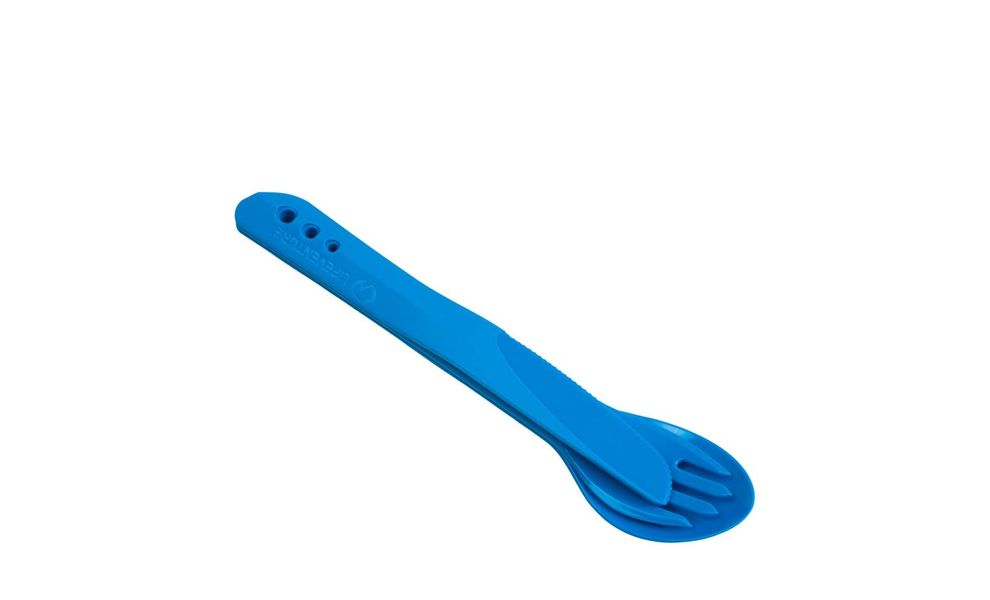Туристичний набір столових приборів Lifeventure Ellipse - Big (Blue) (виделка, ложка, ніж), харчовий пластик, Тип розміру: Big, Колір виробника: Blue, зображення 4