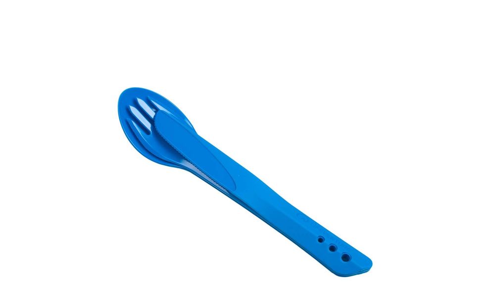 Туристичний набір столових приборів Lifeventure Ellipse - Big (Blue) (виделка, ложка, ніж), харчовий пластик, Тип розміру: Big, Колір виробника: Blue, зображення 5