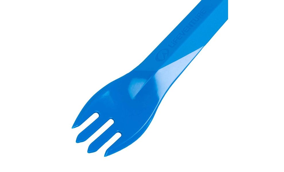 Туристичний набір столових приборів Lifeventure Ellipse - Big (Blue) (виделка, ложка, ніж), харчовий пластик, Тип розміру: Big, Колір виробника: Blue, зображення 6