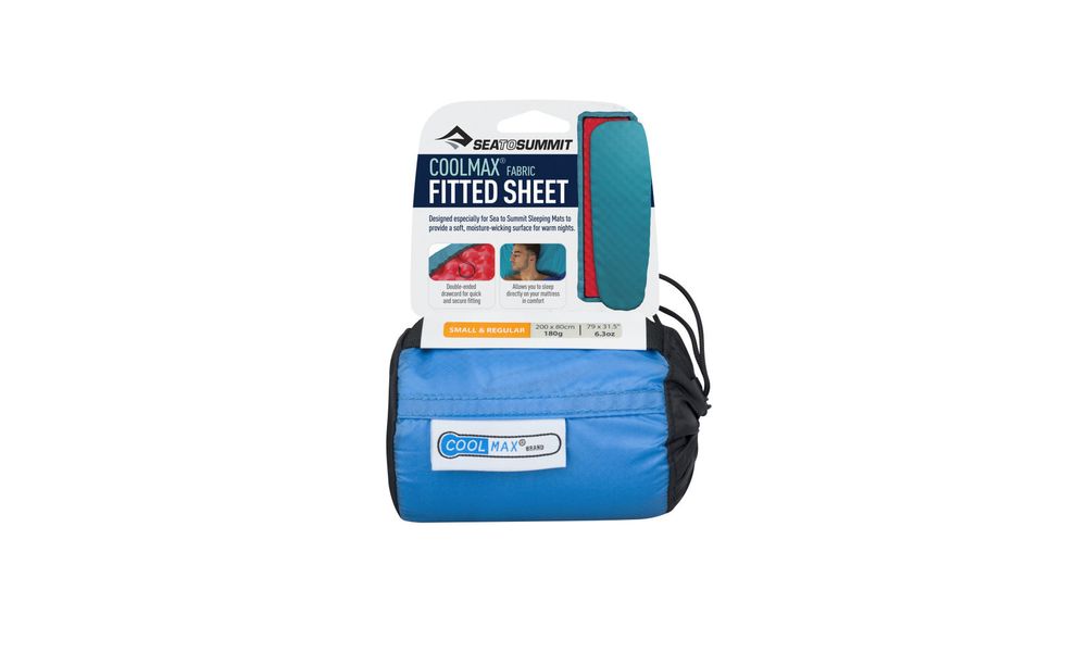 Простирадло для килимка Sea to Summit Coolmax Fitted Sheet (Aqua), Large, Колір: Aqua, Тип розміру: Large, зображення 11