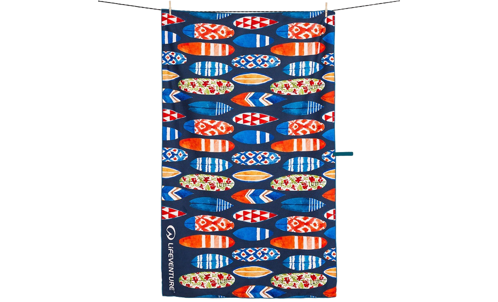 Швидкосохнучий рушник з мікрофібри Lifeventure Soft Fibre Printed - Giant (Surfboards), 150x90 см, Тип розміру: Giant, Колір: Surfboards, зображення 2