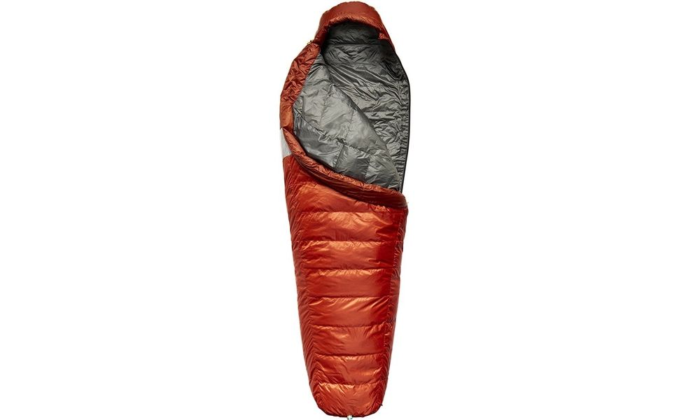 Демісезонний пуховий спальник Sierra Designs Get Down 550F 35 - Long до -3°C: з капюшоном, Максимальний зріст користувача: 198, Колір: Red, Сторона застібки: ліва, зображення 2