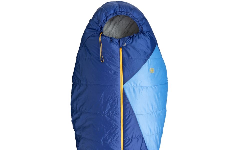 Демісезонний туристичний спальник Turbat Vatra 2S (2021) 175 до 0°C: з капюшоном, Максимальний зріст користувача: 175, Колір: Azure Blue/Estate Blue, Сторона застібки: центр, зображення 2