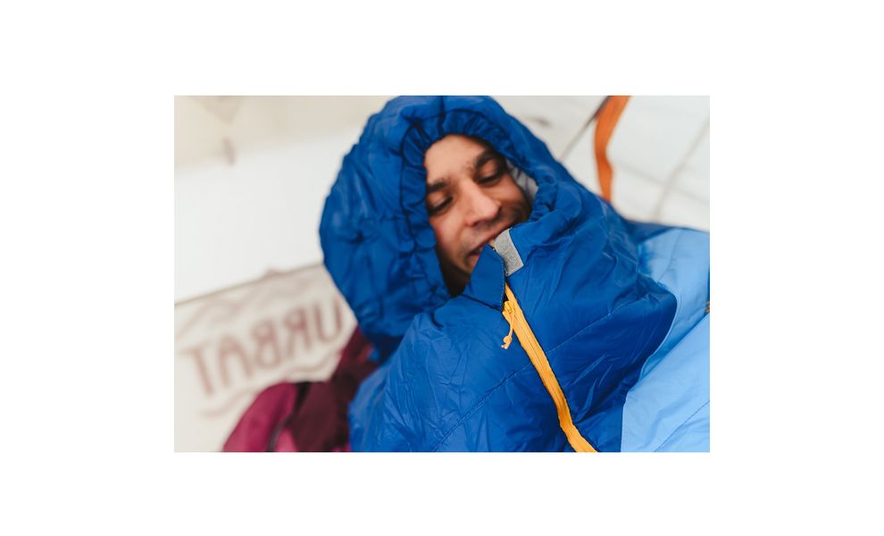Демісезонний туристичний спальник Turbat Vatra 2S (2021) 175 до 0°C: з капюшоном, Максимальний зріст користувача: 175, Колір: Azure Blue/Estate Blue, Сторона застібки: центр, зображення 7