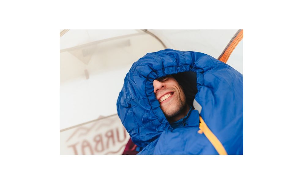 Демісезонний туристичний спальник Turbat Vatra 2S (2021) 175 до 0°C: з капюшоном, Максимальний зріст користувача: 175, Колір: Azure Blue/Estate Blue, Сторона застібки: центр, зображення 11