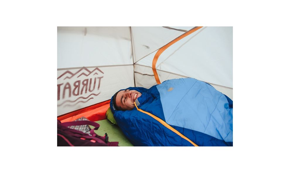 Демісезонний туристичний спальник Turbat Vatra 2S (2021) 175 до 0°C: з капюшоном, Максимальний зріст користувача: 175, Колір: Azure Blue/Estate Blue, Сторона застібки: центр, зображення 13