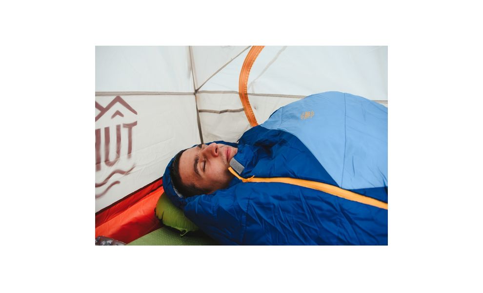 Демісезонний туристичний спальник Turbat Vatra 2S (2021) 175 до 0°C: з капюшоном, Максимальний зріст користувача: 175, Колір: Azure Blue/Estate Blue, Сторона застібки: центр, зображення 14