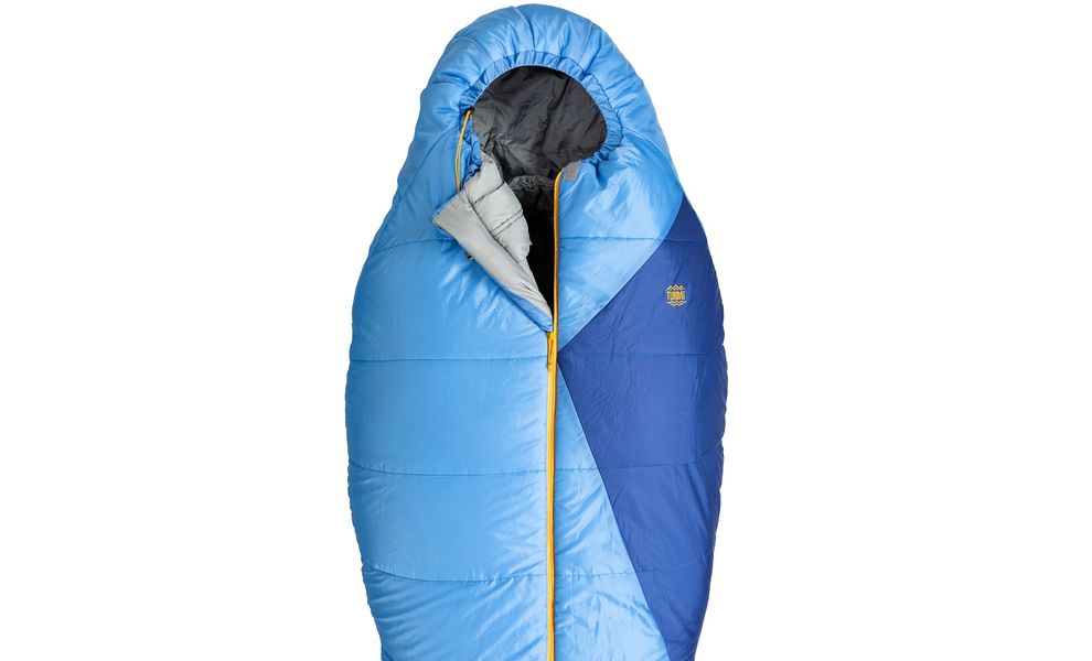 Демісезонний туристичний спальник Turbat Vatra 3S (2021) 185 до -5°C: з капюшоном, Максимальний зріст користувача: 185, Колір: Azure Blue/Estate Blue, Сторона застібки: центр, зображення 2