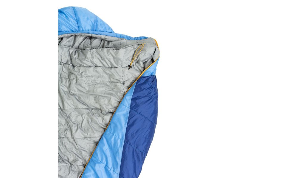 Демісезонний туристичний спальник Turbat Vatra 3S (2021) 185 до -5°C: з капюшоном, Максимальний зріст користувача: 185, Колір: Azure Blue/Estate Blue, Сторона застібки: центр, зображення 3