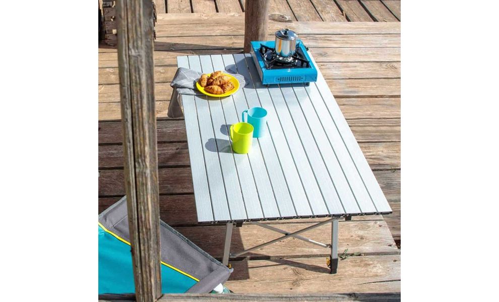 Розкладний стіл з алюмінію Uquip Variety L - 120x70x70 см, Тип розміру: L, Колір: Grey, зображення 7