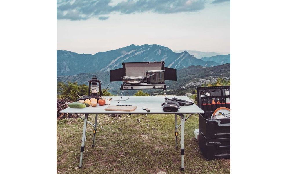 Розкладний стіл з алюмінію Uquip Variety L - 120x70x70 см, Тип розміру: L, Колір: Grey, зображення 9