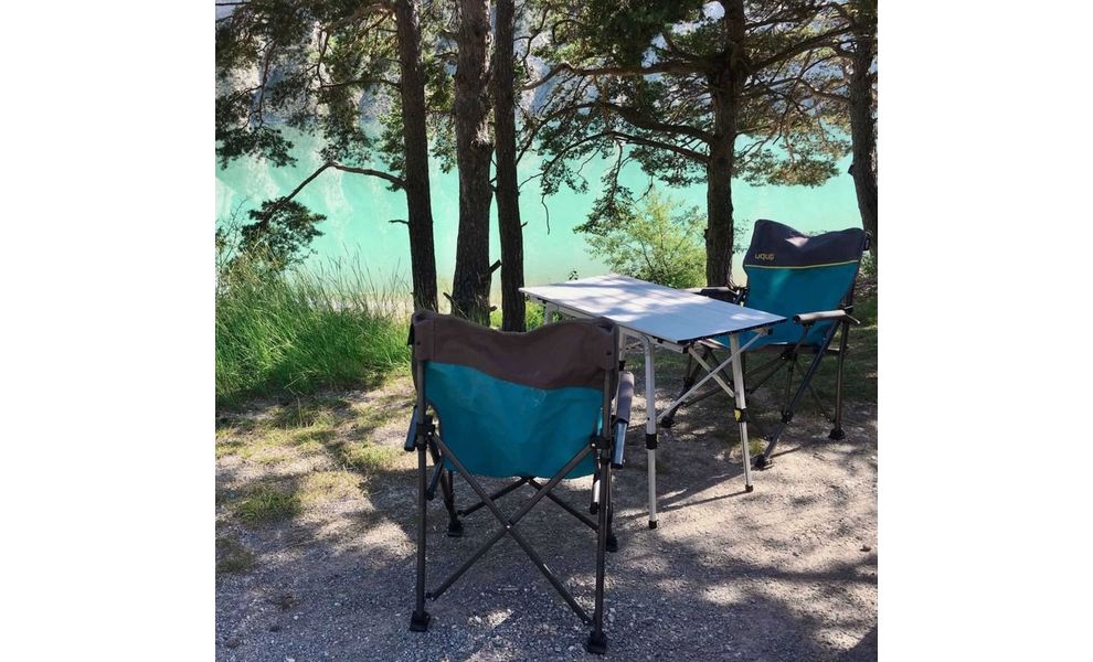 Розкладний стіл з алюмінію Uquip Variety L - 120x70x70 см, Тип розміру: L, Колір: Grey, зображення 10