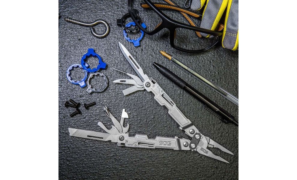Мультитул SOG PowerAccess (Metal) - 16 функцій, Колір рукоятки: Metal, Колір інструментів: Metal, зображення 9