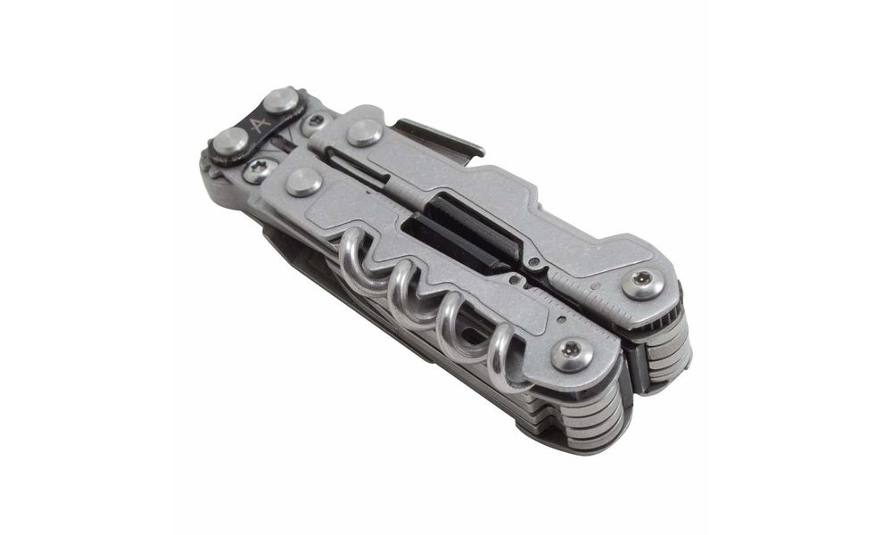 Мультитул SOG PowerLitre (Bead Blast) - 18 функцій, Колір рукоятки: Bead Blast, Колір інструментів: Bead Blast, зображення 2