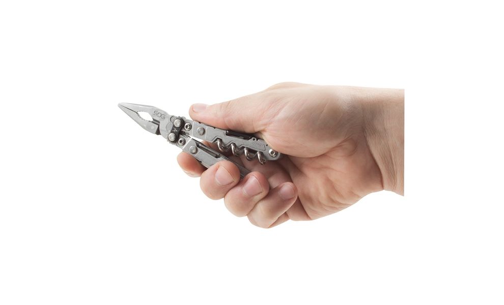 Мультитул SOG PowerLitre (Bead Blast) - 18 функцій, Колір рукоятки: Bead Blast, Колір інструментів: Bead Blast, зображення 6