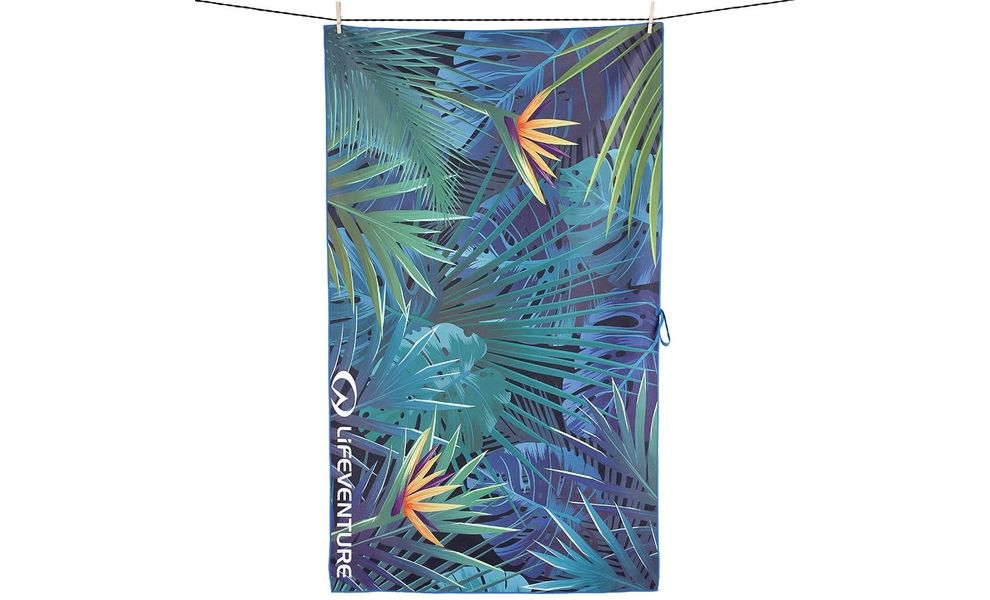 Швидкосохнучий рушник з мікрофібри Lifeventure Soft Fibre Printed - Giant (Tropical), 150x90 см, Тип розміру: Giant, Колір: Tropical, зображення 2