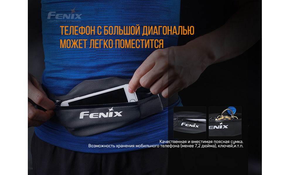 Сумка на пояс Fenix AFB-10 (Black), Колір: Black, зображення 5