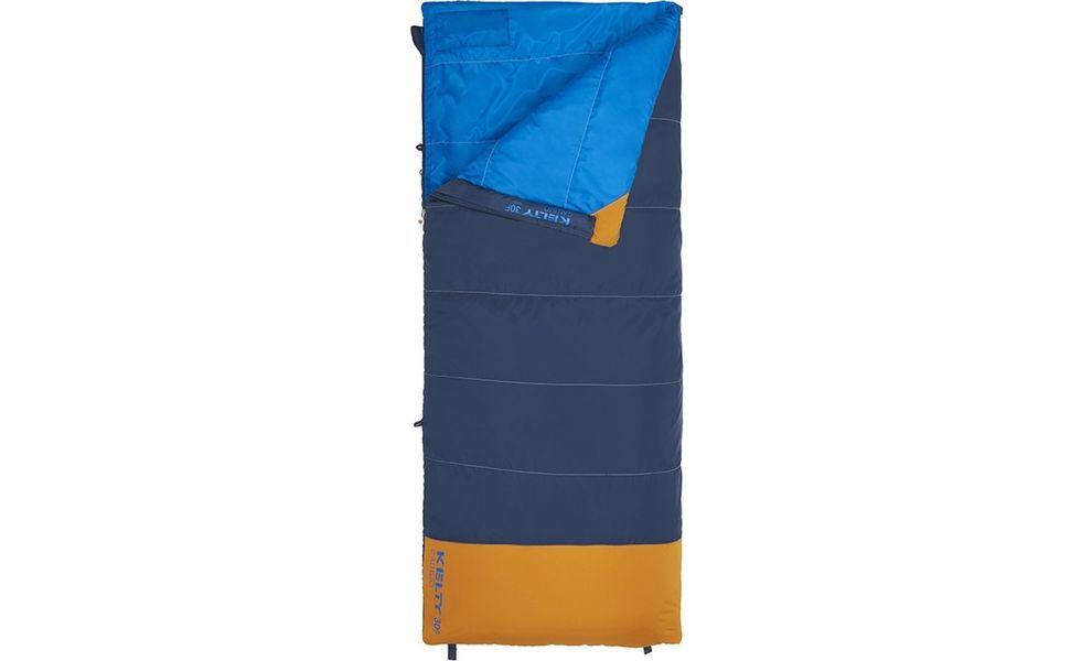 Дитячий кемпінговий спальник-ковдра Kelty Callisto 30 Kids (Midnight Navy) до -1°C, Максимальний зріст користувача: 152, Колір: Midnight Navy, Сторона застібки: права, зображення 3