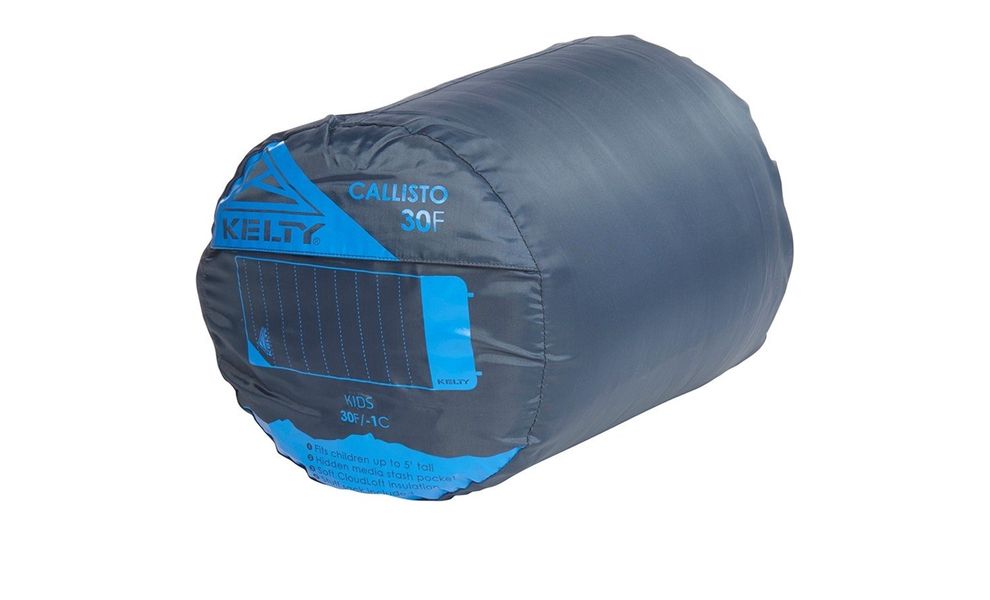 Дитячий кемпінговий спальник-ковдра Kelty Callisto 30 Kids (Midnight Navy) до -1°C, Максимальний зріст користувача: 152, Колір: Midnight Navy, Сторона застібки: права, зображення 4