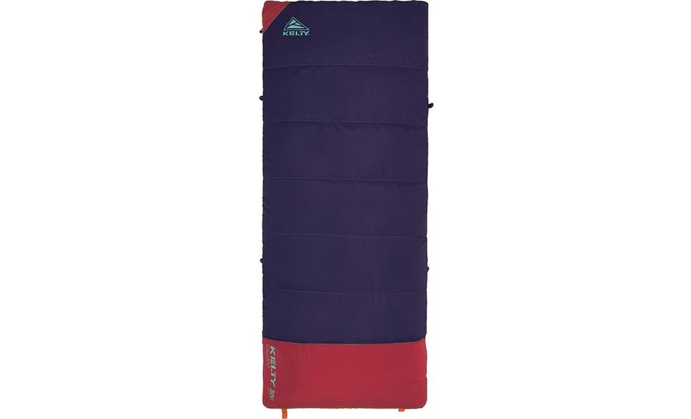 Дитячий кемпінговий спальник-ковдра Kelty Callisto 30 Kids (Italian Plum) до -1°C, Максимальний зріст користувача: 152, Колір: Italian Plum, Сторона застібки: права, зображення 2