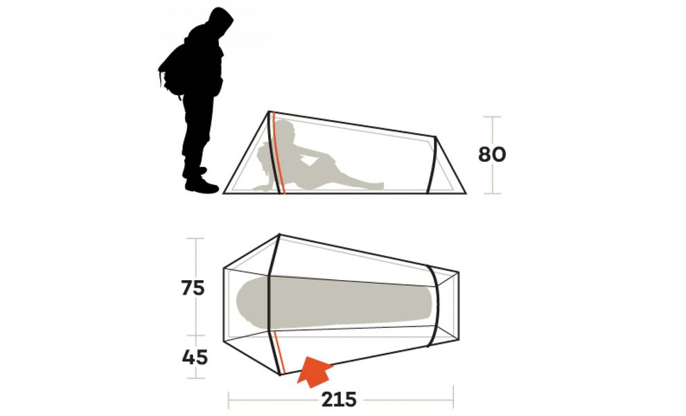 1-місний ультралегкий намет Ferrino Lightent 1 Pro (Olive Green): двошаровий, Кількість місць: 1, Колір: Olive Green, зображення 2