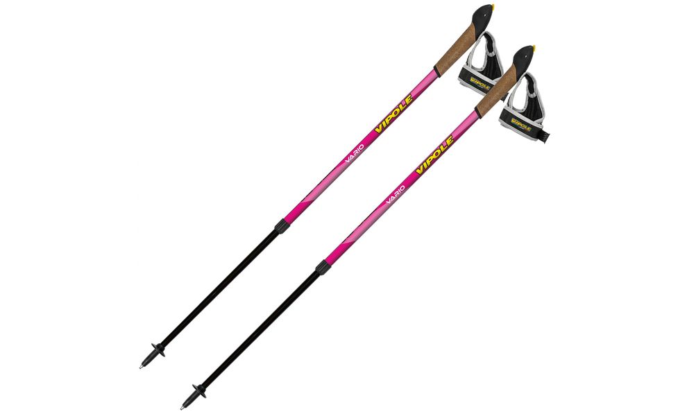 Палиці для скандинавської ходьби Vipole Vario Novice (Pink), 90-130 см, Колір виробника: Pink, зображення 2