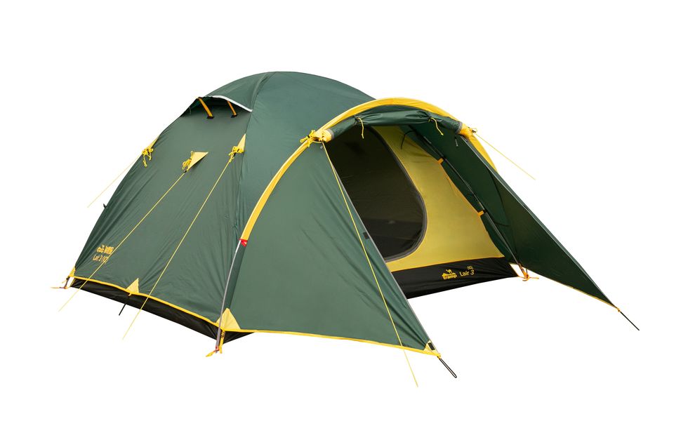 3-місний намет Tramp Lair 3 V2 (2022): двошаровий, з тамбуром, Кількість місць: 3, Колір: Green/Yellow, зображення 3