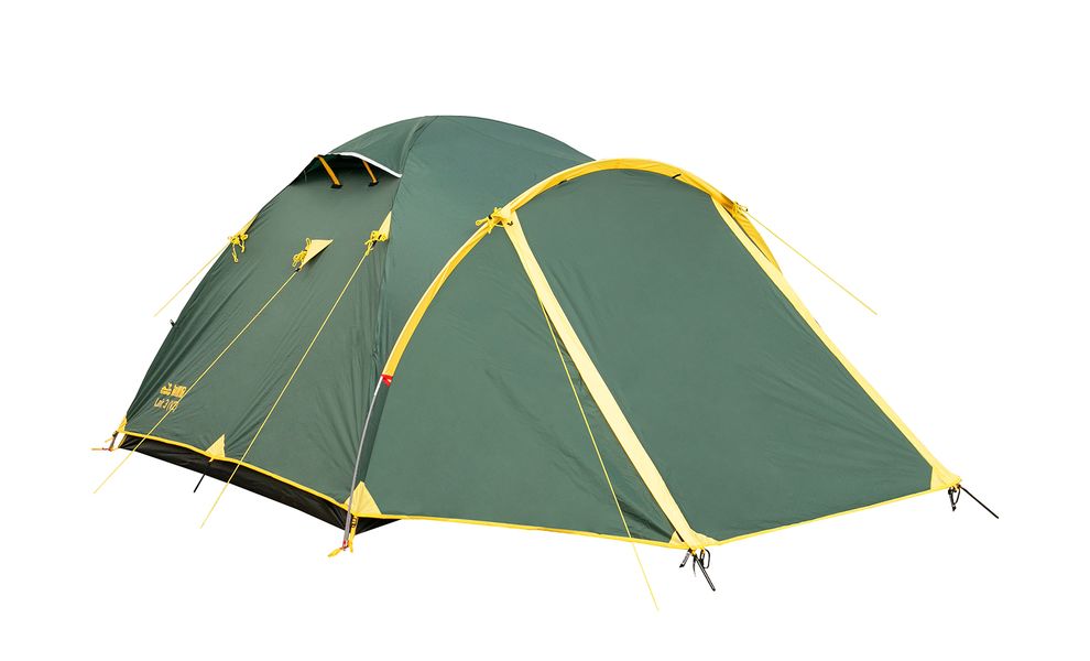 3-місний намет Tramp Lair 3 V2 (2022): двошаровий, з тамбуром, Кількість місць: 3, Колір: Green/Yellow, зображення 4
