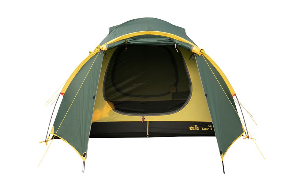 3-місний намет Tramp Lair 3 V2 (2022): двошаровий, з тамбуром, Кількість місць: 3, Колір: Green/Yellow, зображення 9